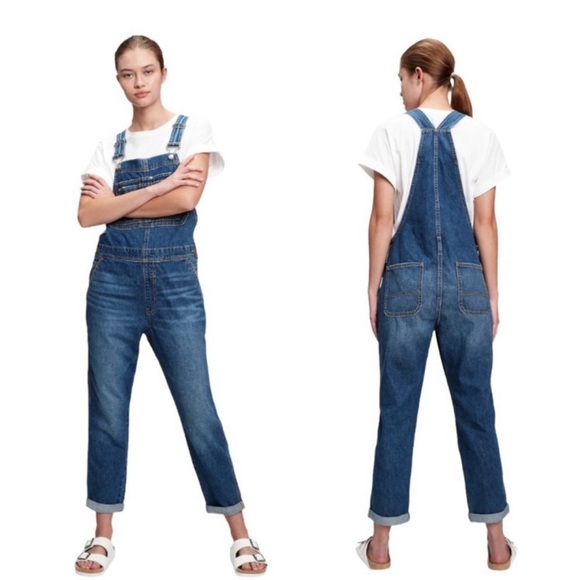 Gap Slouchy Overalls With Washwell - Size Large 🍃 - Picture 2 of 10